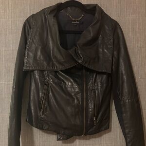 Muubaa Women's Black Leather Jacket